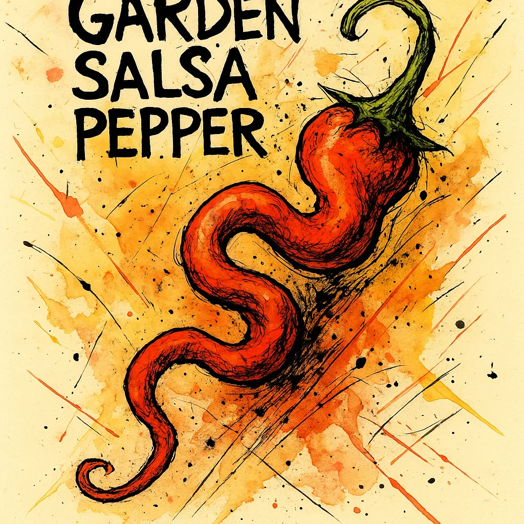 Garden Salsa Pack seed packet artwork